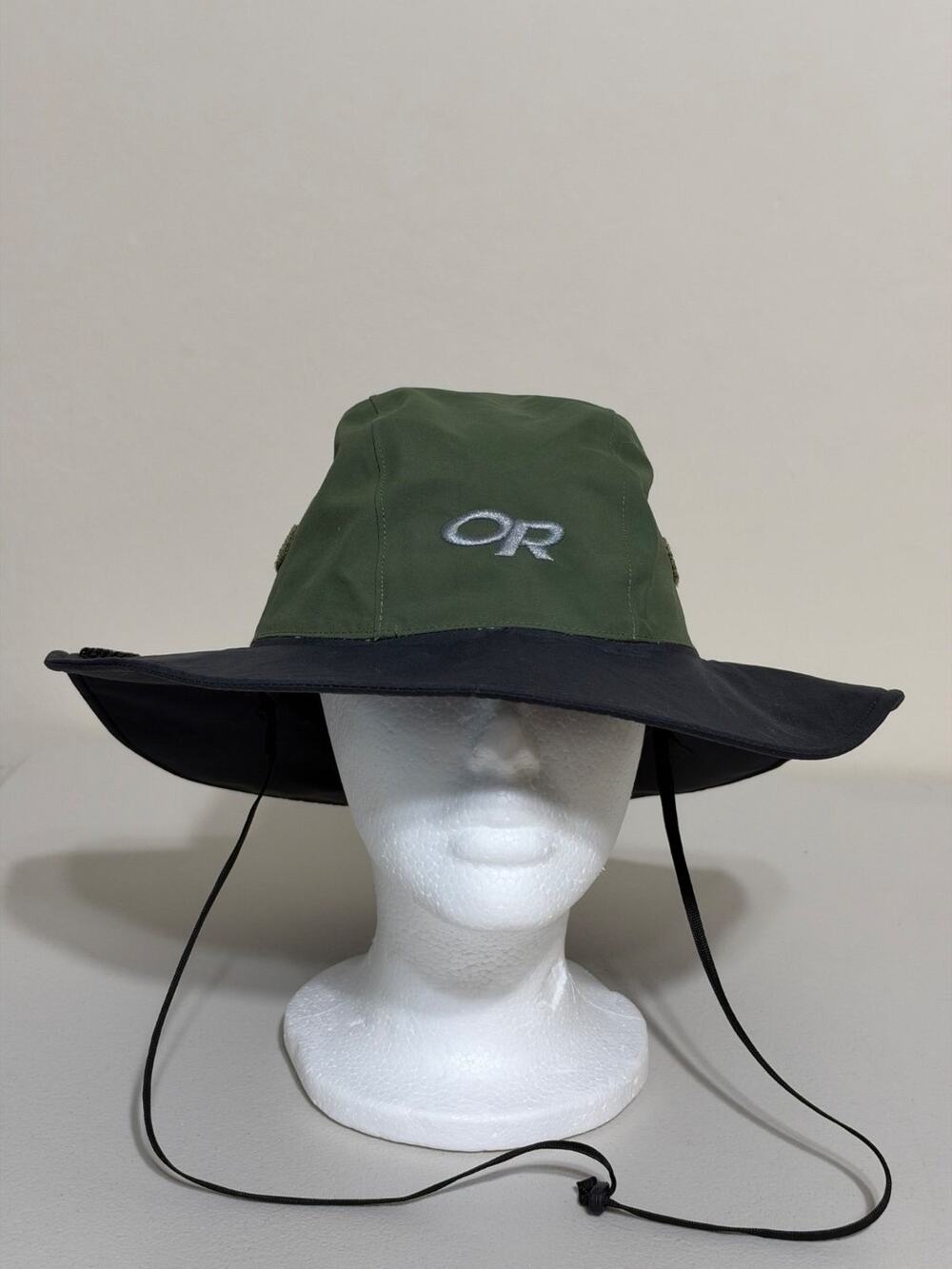 Outdoor Research Sun Rain Hat Seattle Sombrero Mens M Green Waterproof goretex